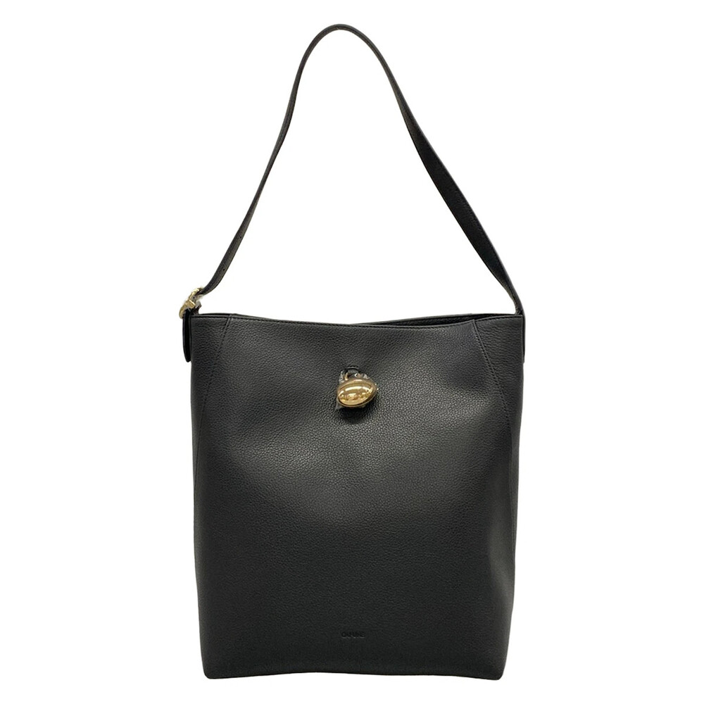 Cafune Drop Hobo Black Leather Shoulder #371725C79B